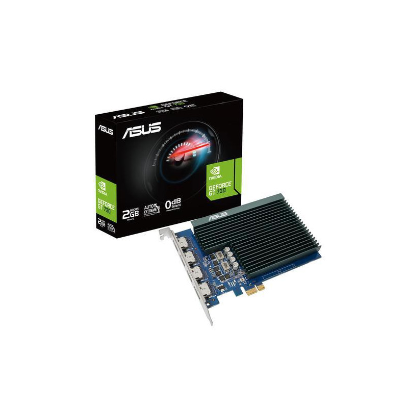 VGA ASUS GT730 2GB GDDR5 4*HDMI GESTISCE FIN A 4 MONITOR CONTEMP