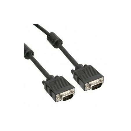 CAVO VGA M/M 3+4C CORE RAME 2*MAGNETIC RING NERO 10M CV-VGA-007
